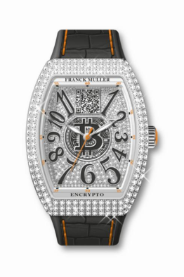 V38 white gold full diamond Franck Muller Encrypto